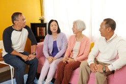 Talking with friends